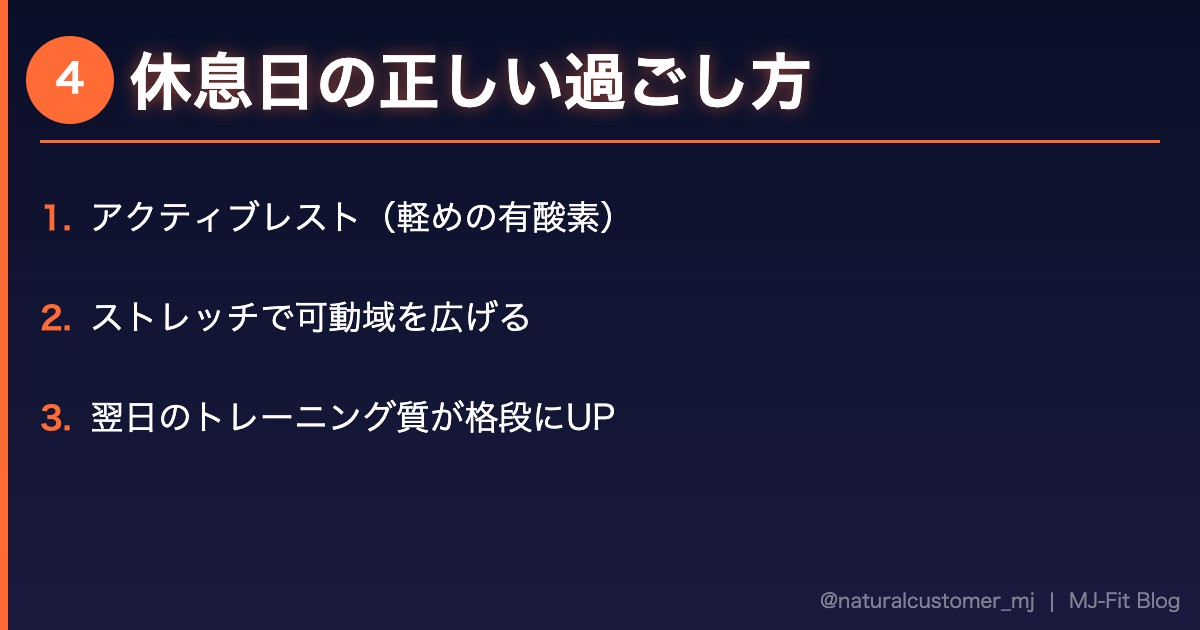休息日の正しい過ごし方