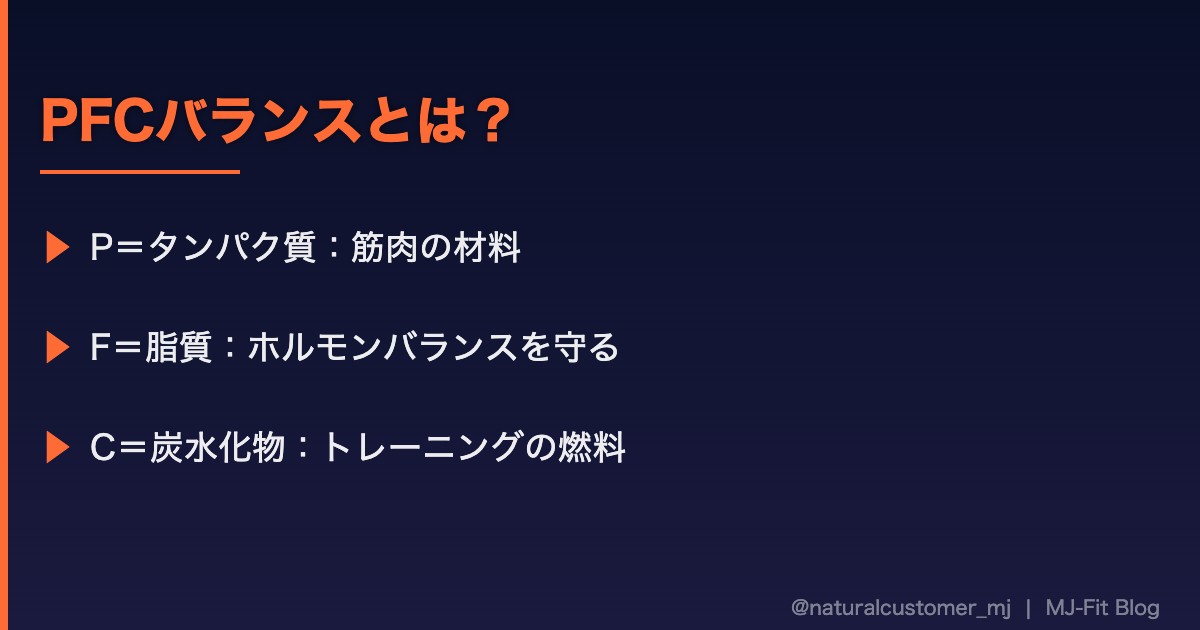 PFCバランスとは？